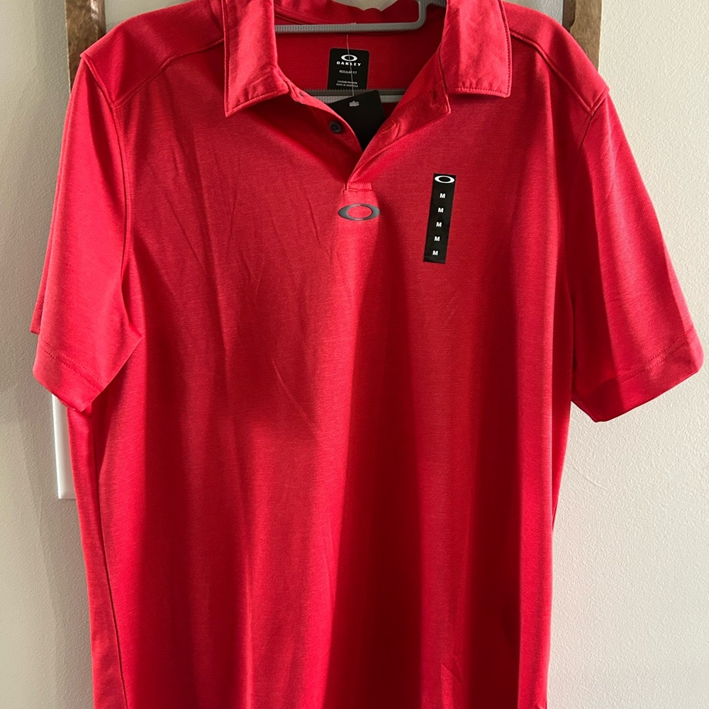 Oakley Men's Vibrant Red Polo Shirt